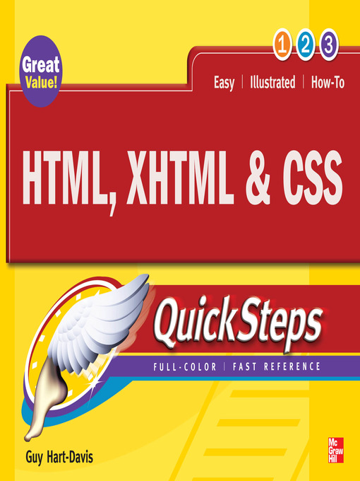 Title details for HTML, XHTML & CSS QuickSteps by Guy Hart-Davis - Available